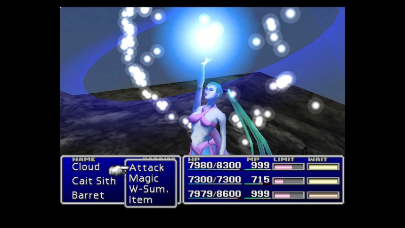 Gameplay và đồ họa Final Fantasy 7.