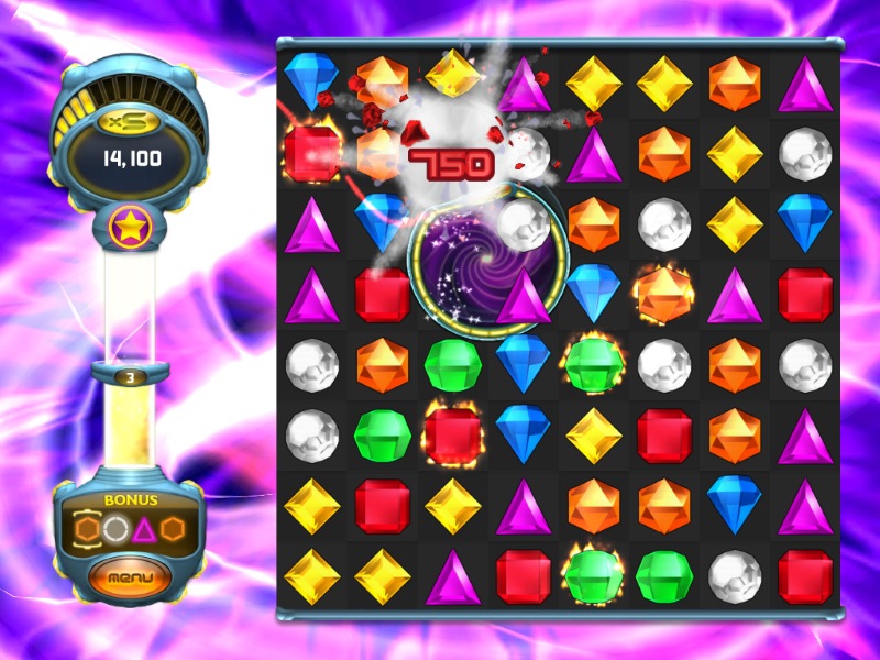 Cơ chế gameplay trong Bejeweled Twist.