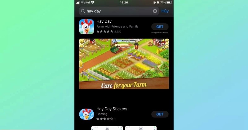 Cách tải game Hay Day trên Iphone bước 5