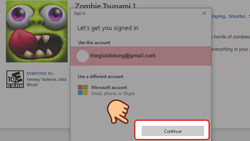 Cách tải game Zombie Tsunami về máy tính bước 2