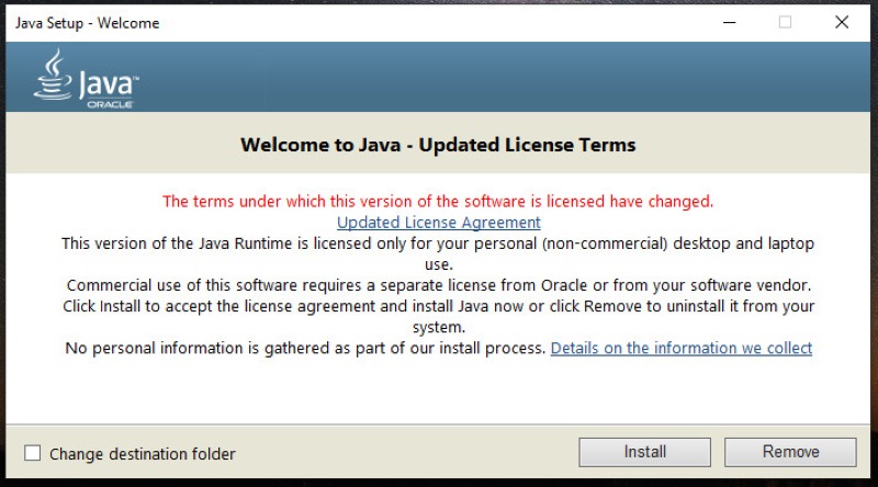 Tải Java để hỗ trợ chơi Minecraft Java bước 2