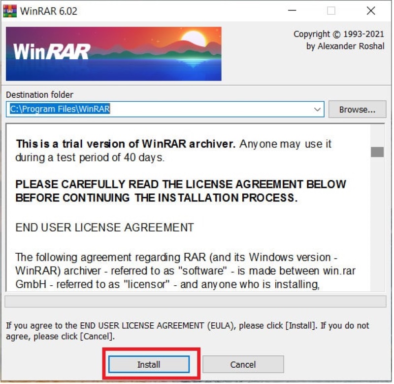 Cách tải WinRAR cho máy tính Windows bước 2