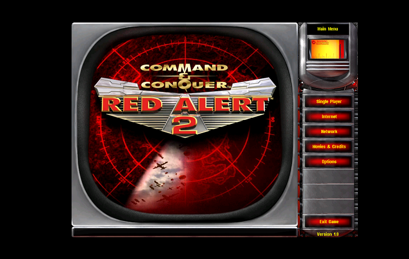 Giao diện khởi động game Red Alert 2 MOD BattleZone