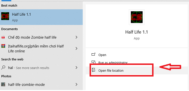 Mở vị trí lưu file game