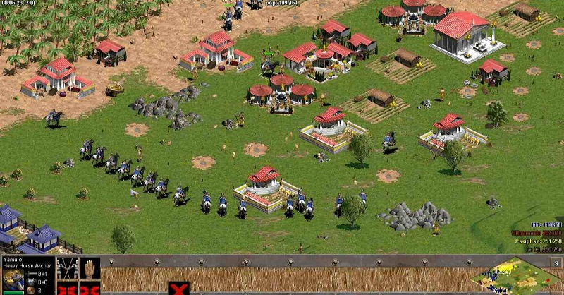 Giao diện vào game Đế Chế